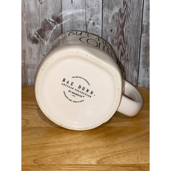 Rae Dunn White Ceramic But First Coffee Tea Mug Cup Farmhouse Decor - Picture 6 of 7